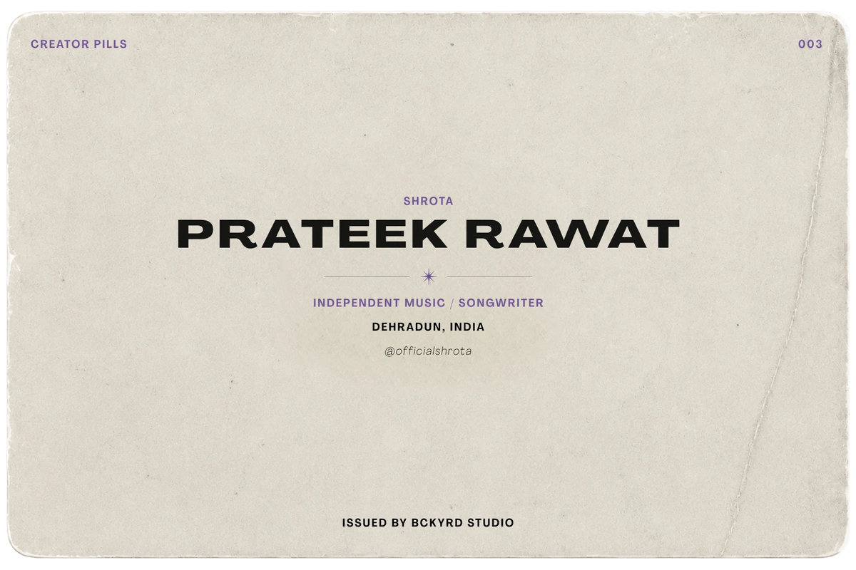 Prateek Rawat creator ID front