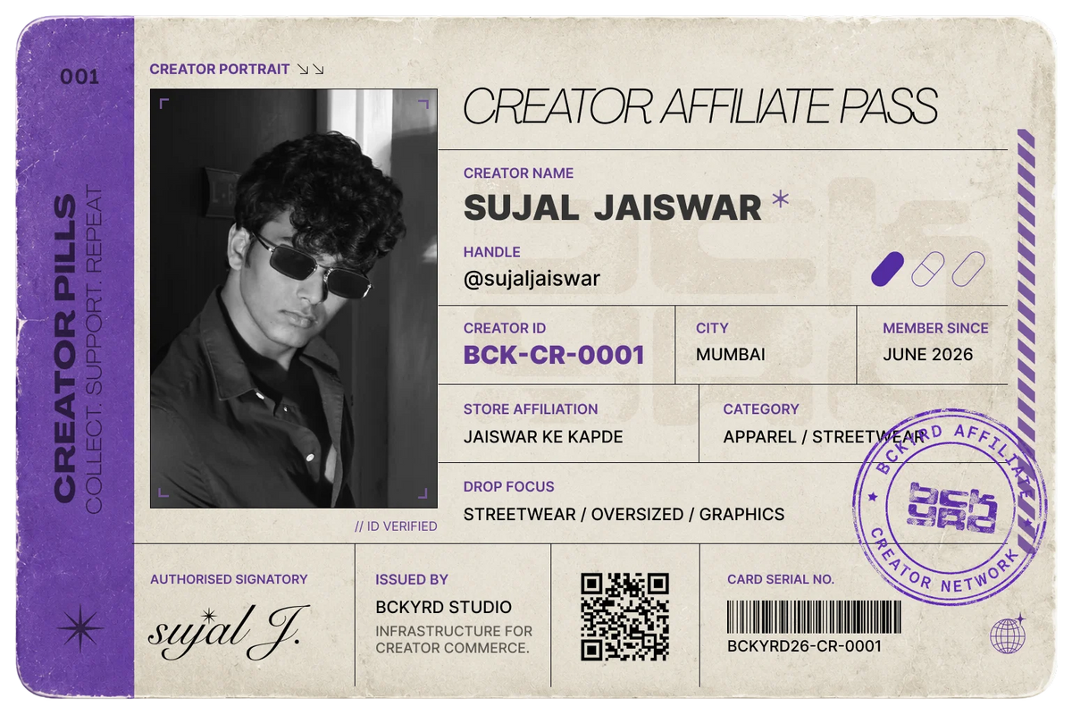 Creator ID Card Back